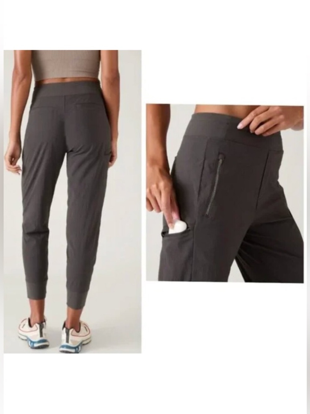 Athleta Trekkie North High Rise Jogger Shale Gray 4
